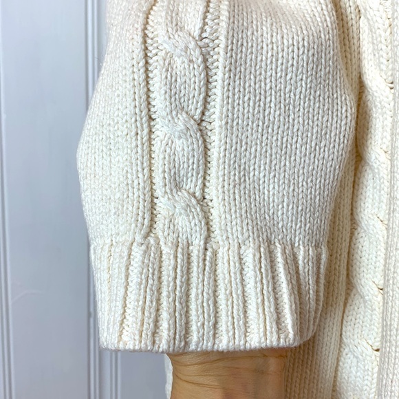 LIZ CLAIBORNE Off-White Cotton Sweater – Size XL - Picture 6 of 9